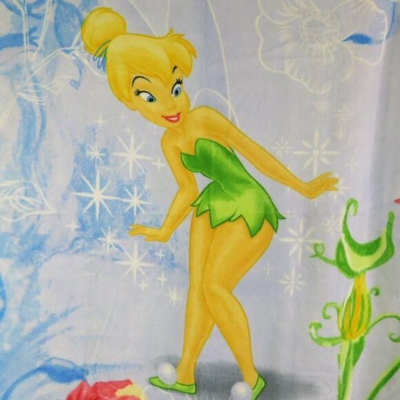 Disney Tinker Bell  Fleece Throw Blanket Plush Lap 46x56 Rectangular Super Soft - Picture 3 of 10